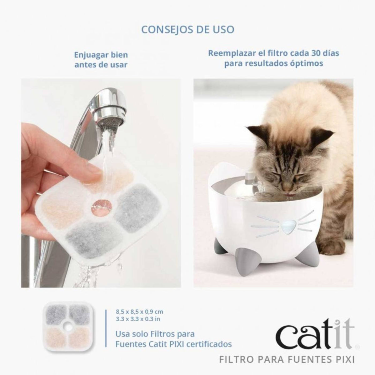 Catit Filtri per Fontana Automatica per Gatti Pixi