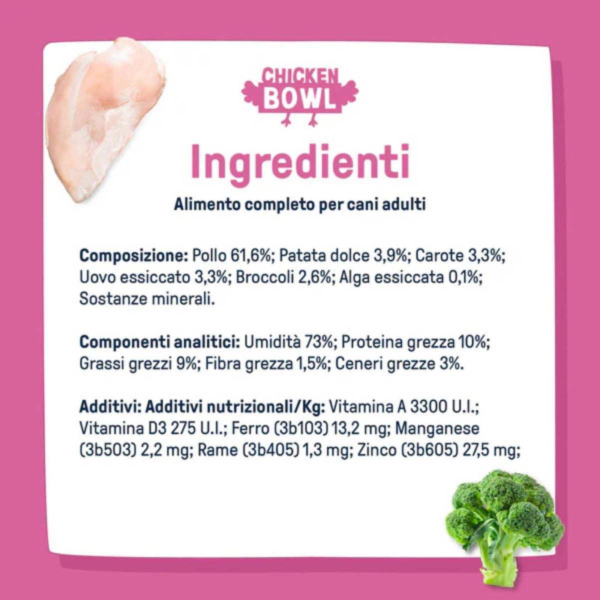 Dog Heroes Bowl Chicken Pollo Cibo Fresco per Cani 390 g