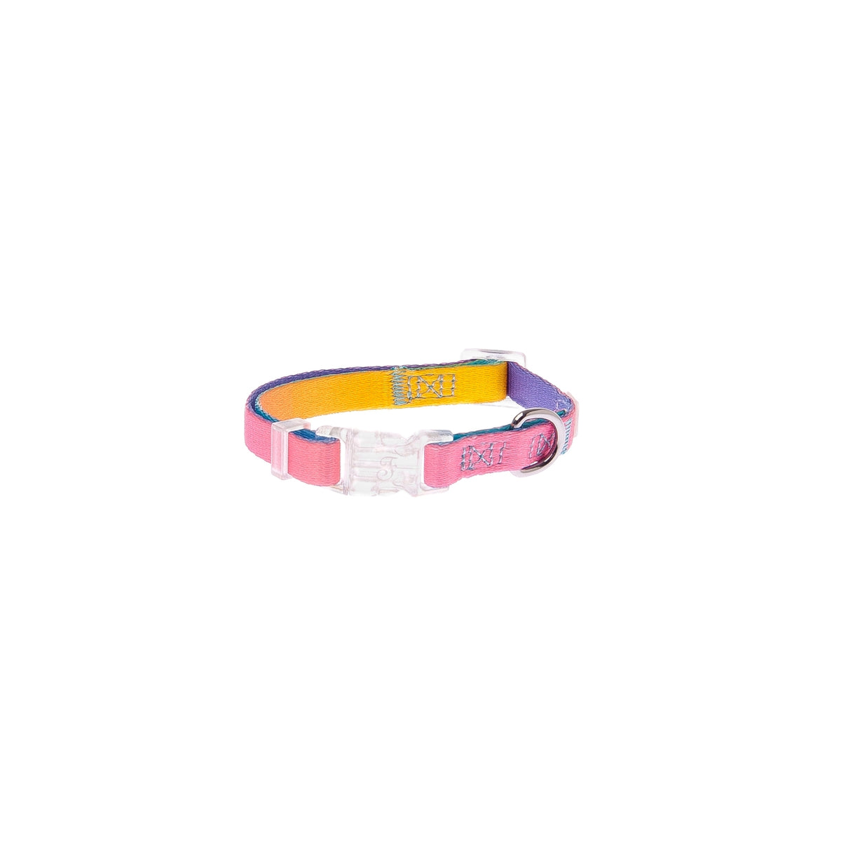 PROMO ULTIMI PEZZI !!! Ferribiella Collare Regolabile per Cani Motif Rainbow