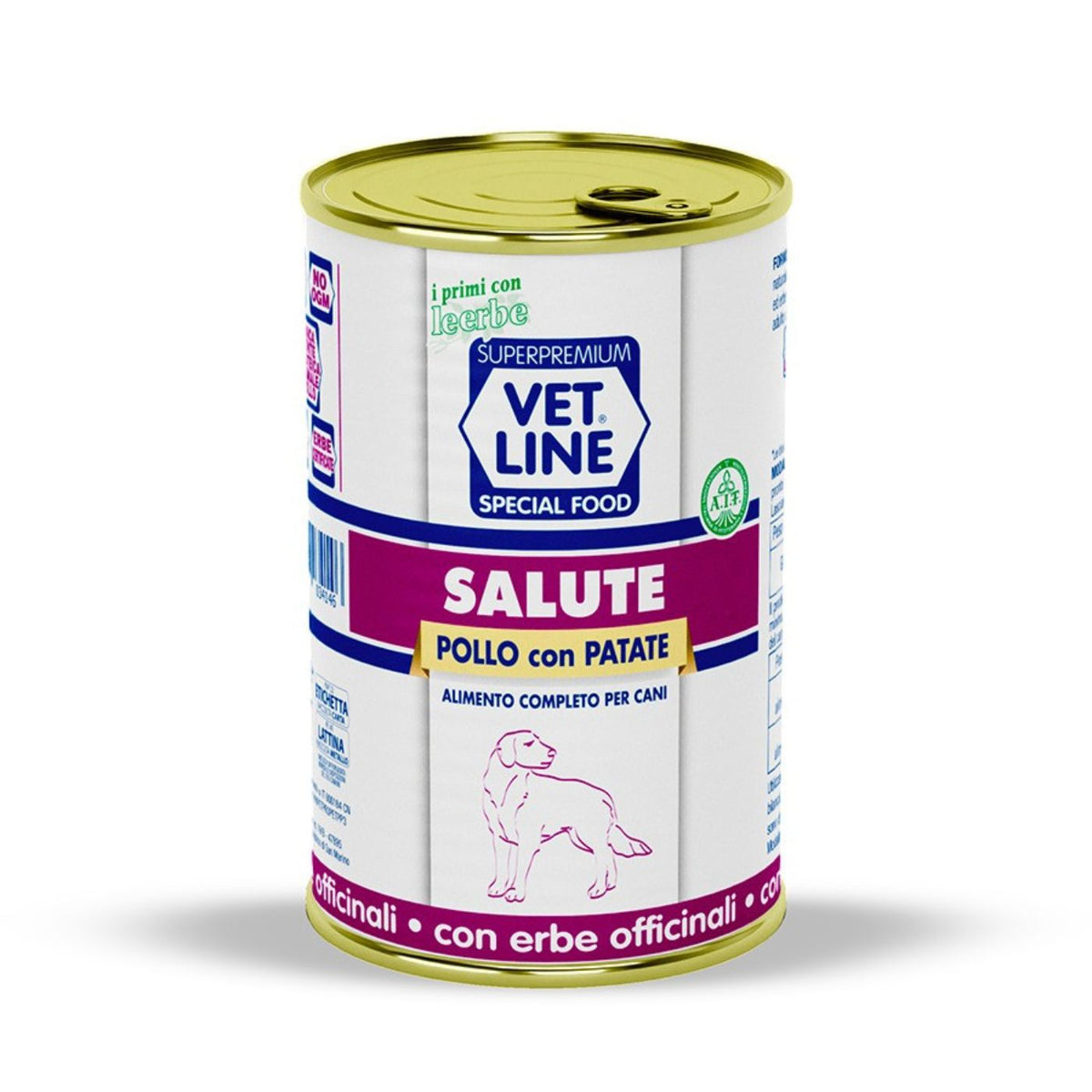 Vet Line Salute Pollo con Patate 400 g Alimento Umido Monoproteico per Cani VetLine