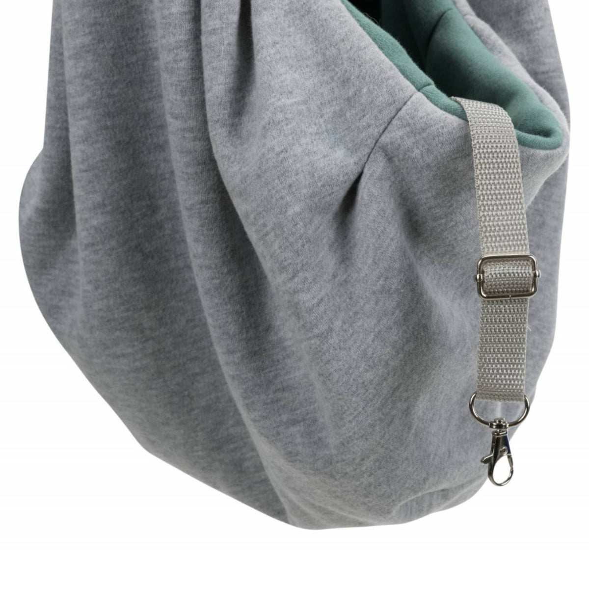 Trixie Borsa frontale Soft Junior Grigio/Menta per Cuccioli e Cani Max 5 Kg di Peso