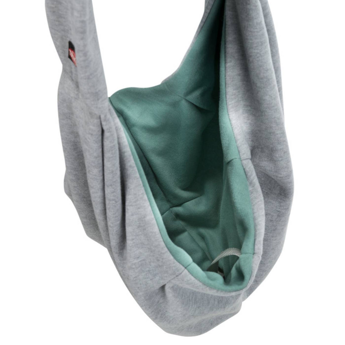 Trixie Borsa frontale Soft Junior Grigio/Menta per Cuccioli e Cani Max 5 Kg di Peso