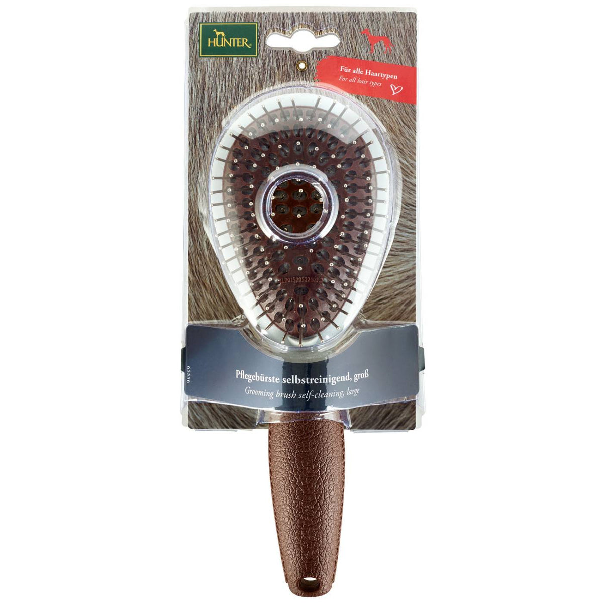 Hunter Spazzola Spa Autopulente Large 22,5 cm per Cani