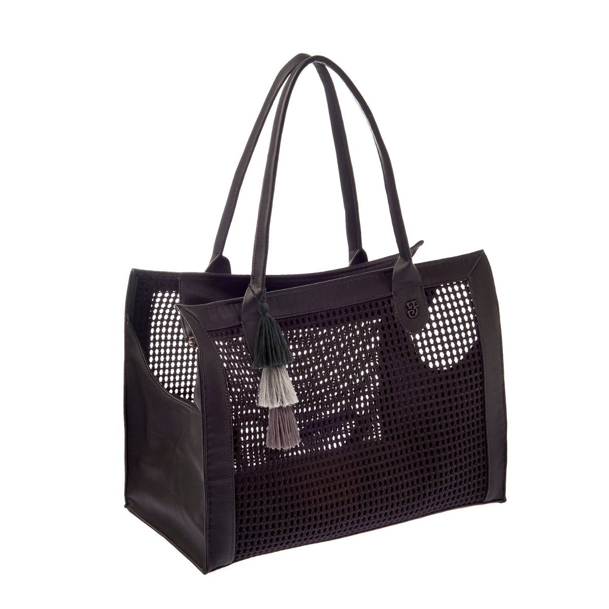 Ferribiella Borsa Trasportino per Cani Belle Nera 40 x 30 x 20  cm Max 8 Kg
