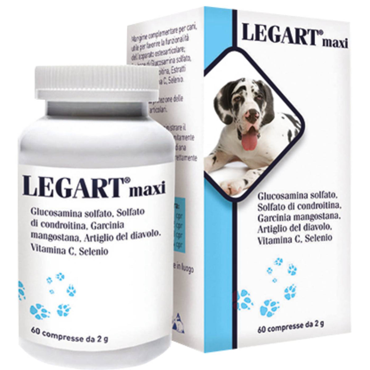 Legart Maxi Supporto della Funzione Articolare per Cani e Gatti 60 cpr 2 gr Aurora Biofarma