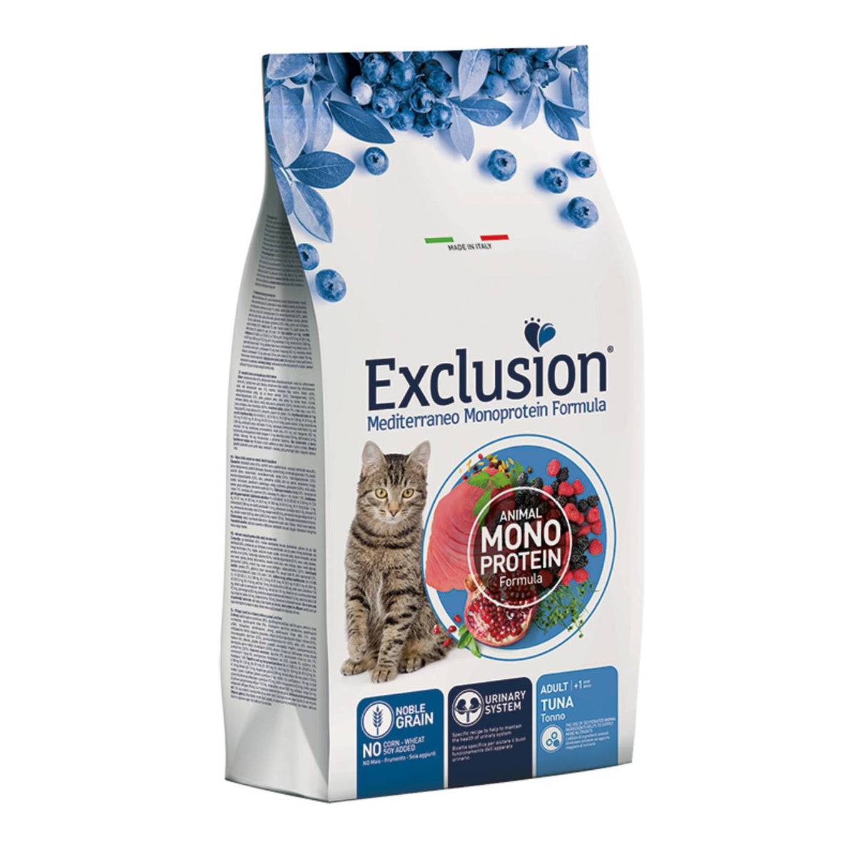 Exclusion Mediterraneo Monoproteico Noble Grain Cat Adult Tonno per Gatti Adulti 1,5 Kg