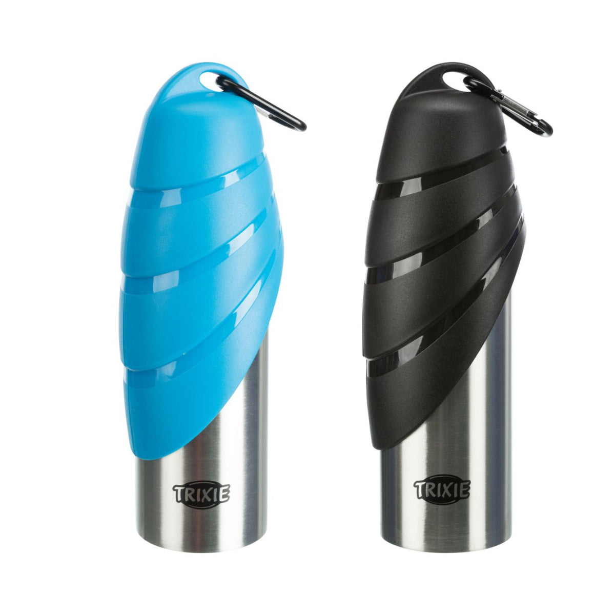 Trixie Borraccia con Ciotola Acciaio/Plastica 750 ml per Cani Colori Assortiti