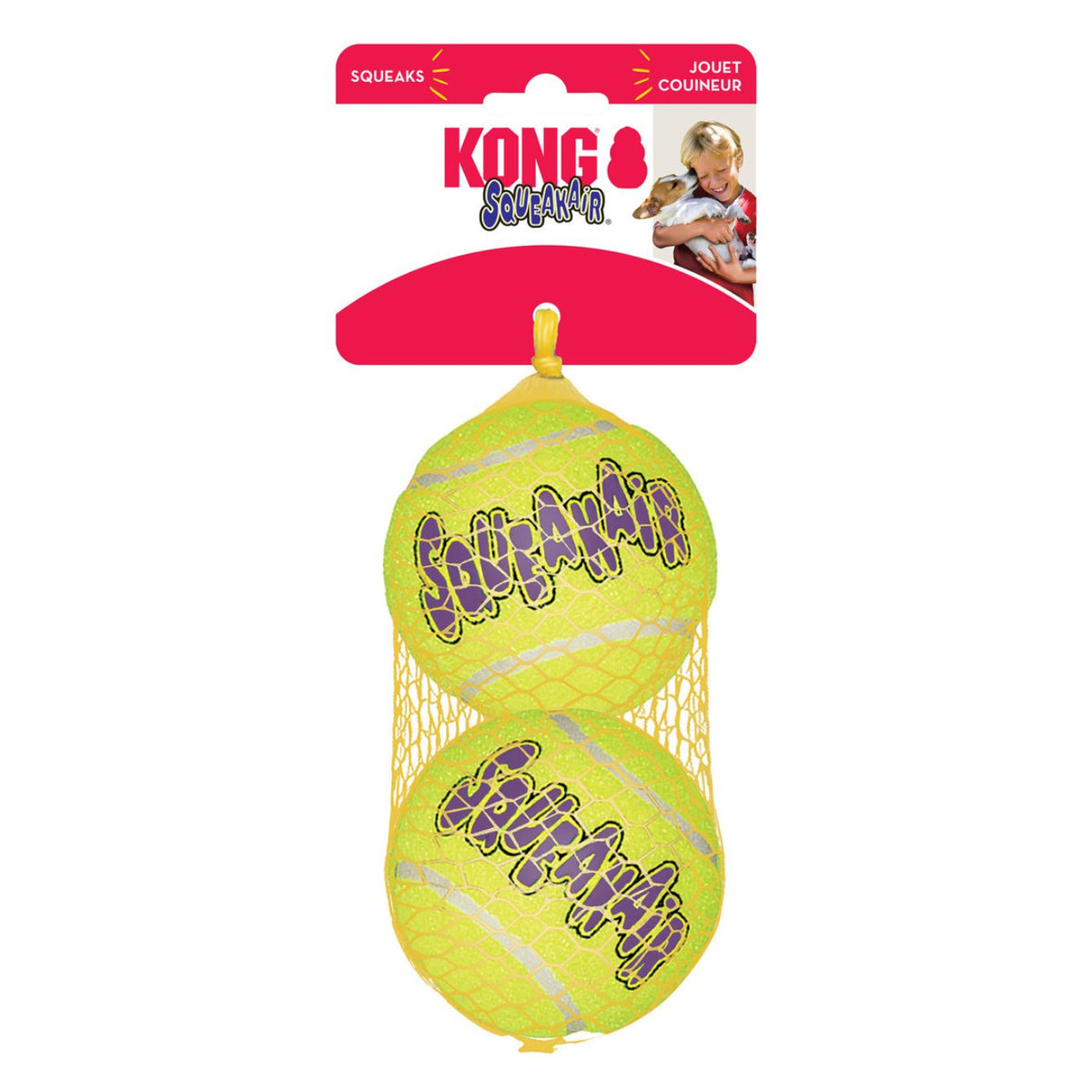 Kong Air Squeaker Tennis Ball Gioco per Cani Palla da Tennis