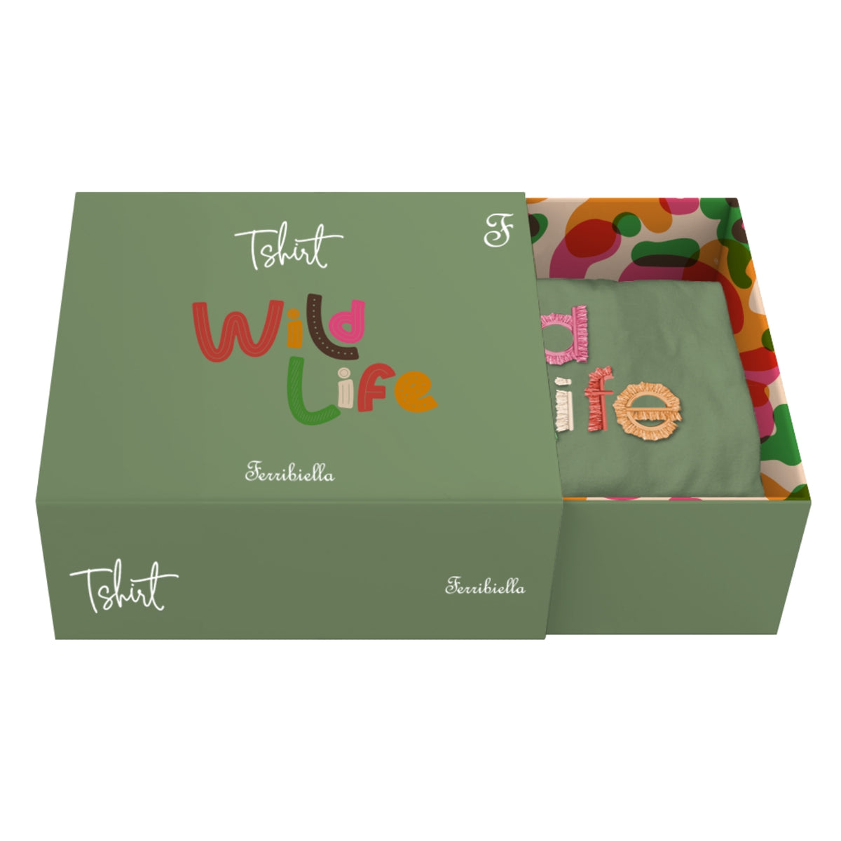 Ferribiella Maglietta per Cani T-Shirt Wild Life