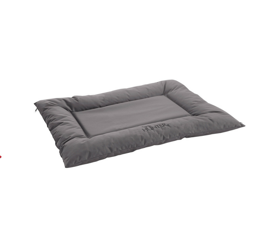 Hunter Cuscino Letto per Cani Gent Antibatterico Grigio 80 x 60 cm