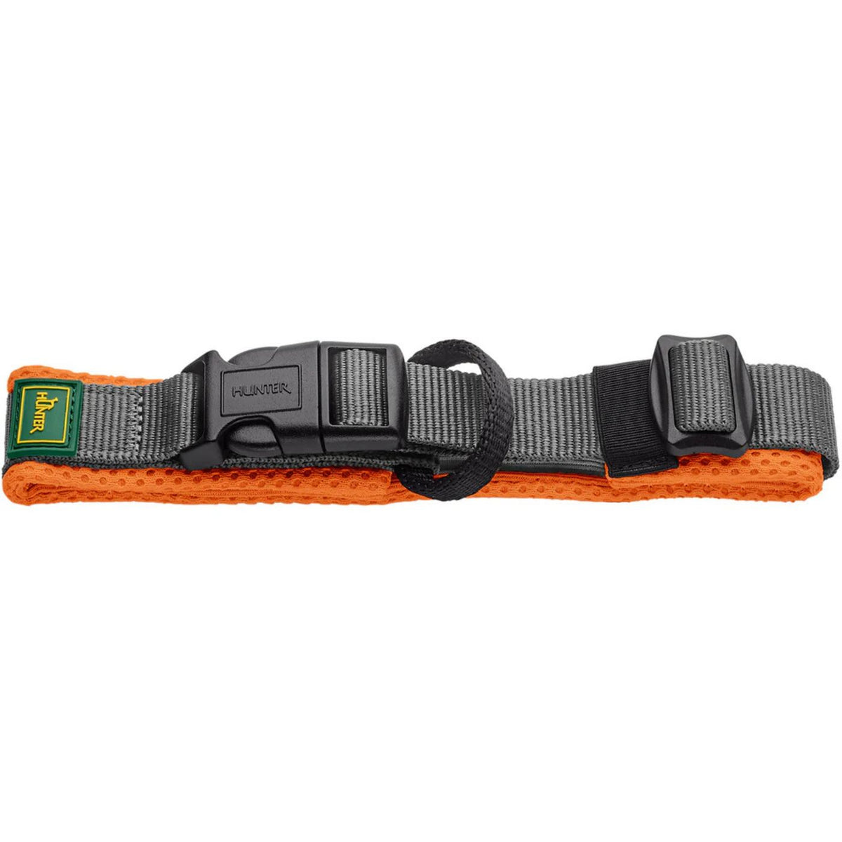 Hunter Collare per Cani Regolabile Maldon Arancione/Grigio Riflettente