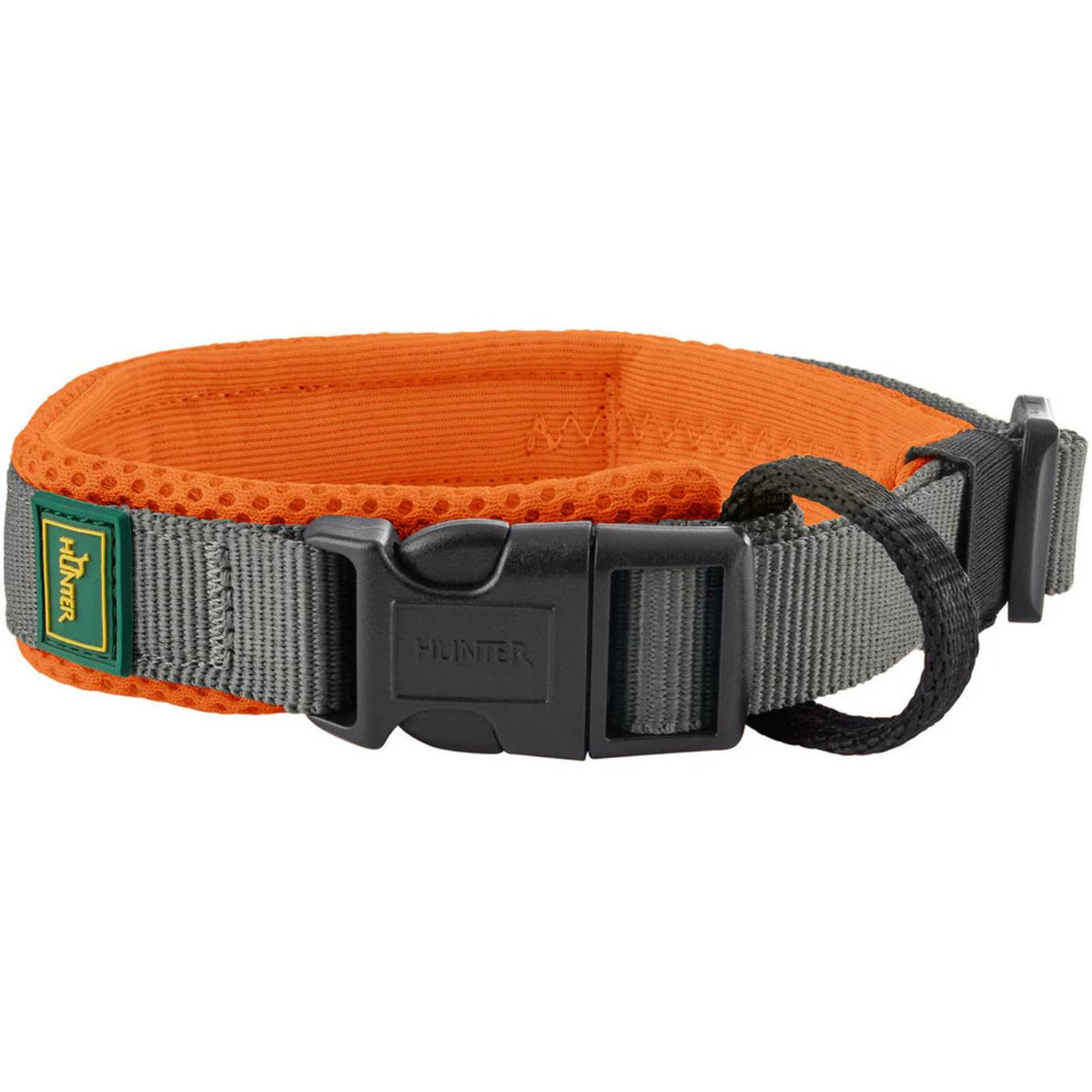 Hunter Collare per Cani Regolabile Maldon Arancione/Grigio Riflettente
