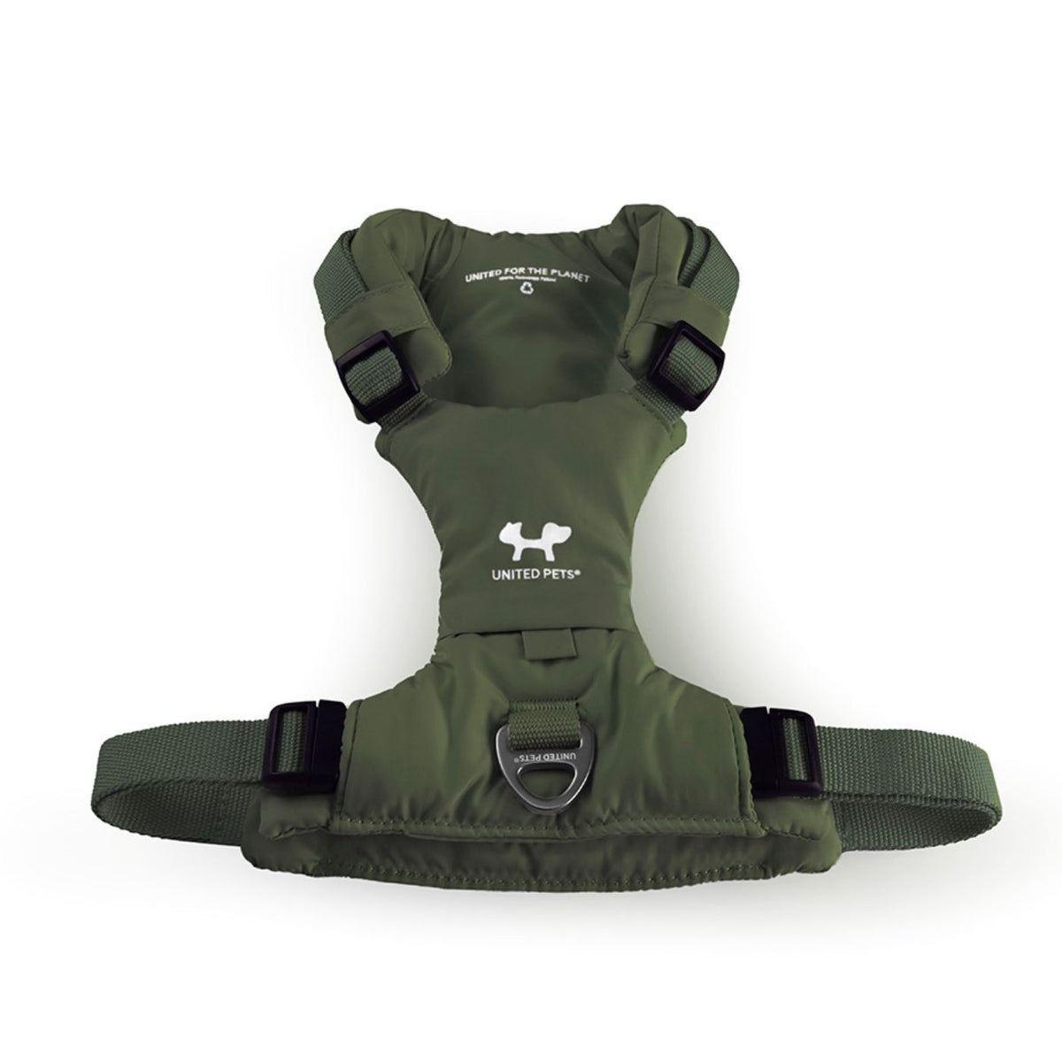 United Pets Pettorina H per Cani Imbottita Linea CityLife Verde Militare