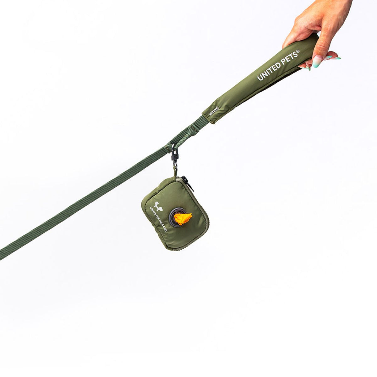 United Pets Portasacchetti Igienici per Cani Linea CityLife con Ricarica Verde Militare