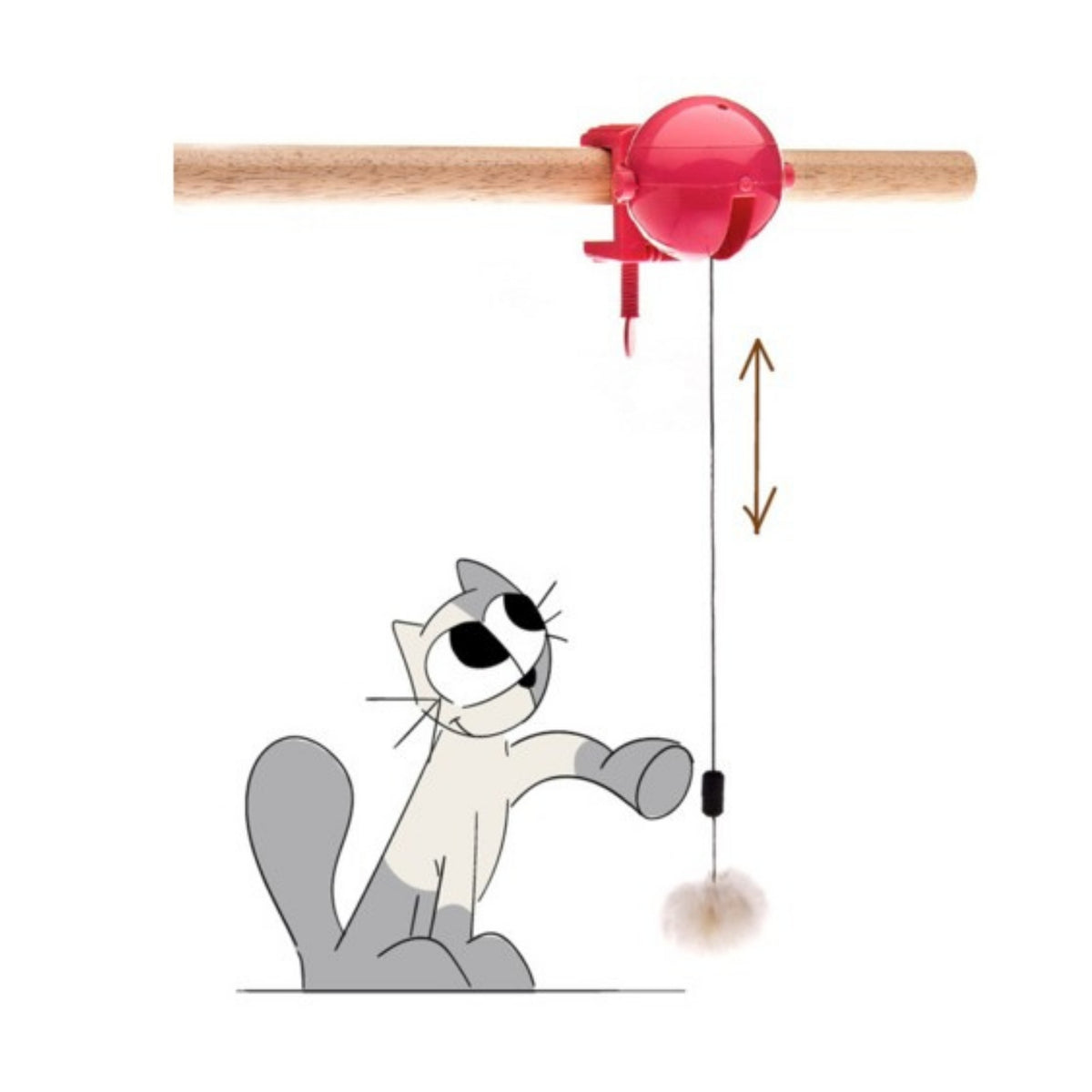 Ferribiella Yoyo Gioco per Gatti Colori Assortiti
