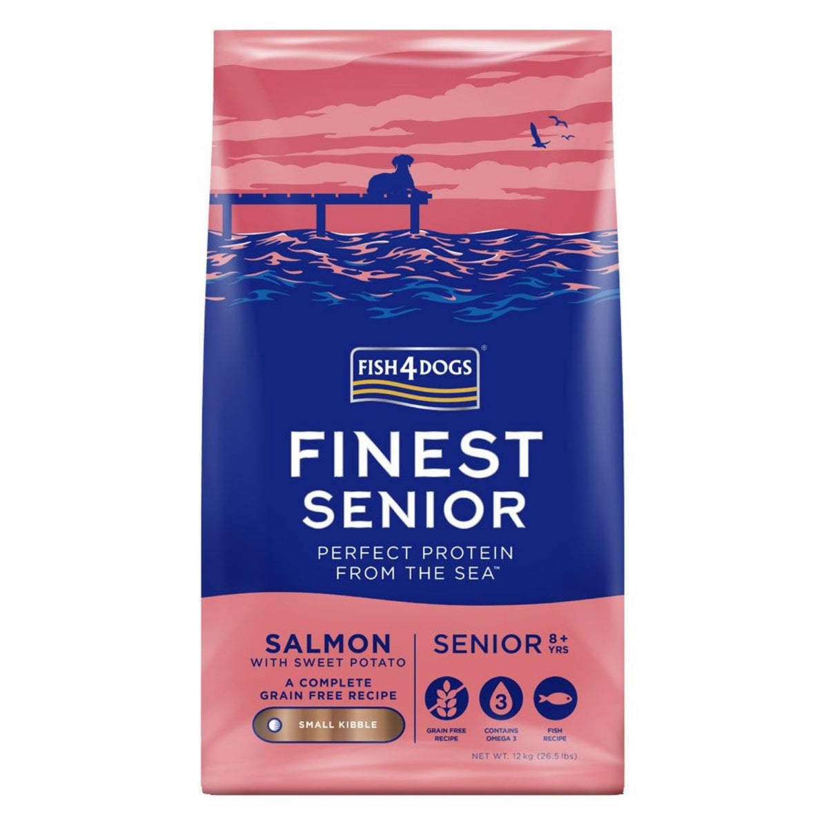 Fish4Dogs Finest Senior Salmone Small con Salmone per Cani Anziani