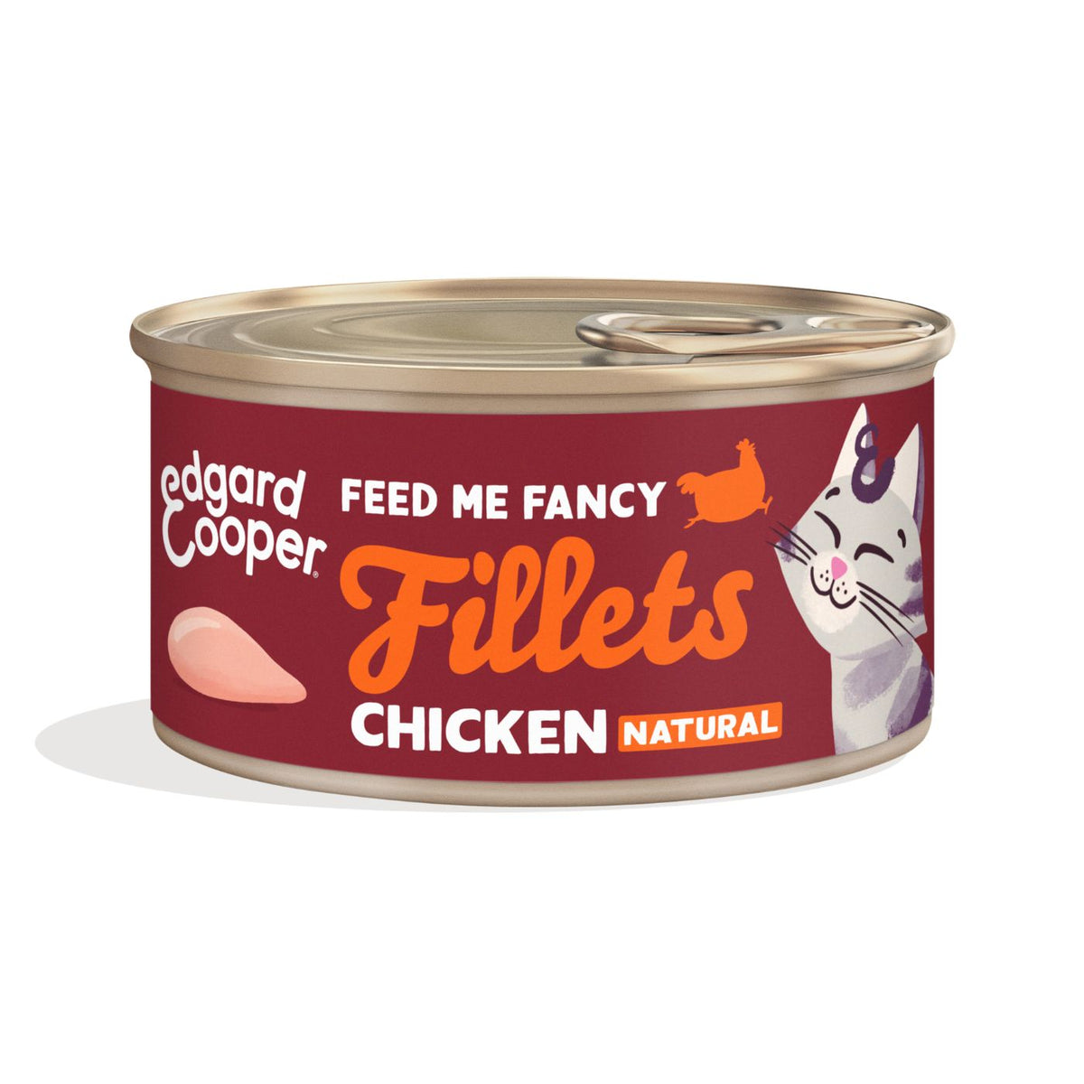 Edgard &amp; Cooper Sfilaccetti per Gatti Adulti Pollo in Brodo di Pollo 70 g