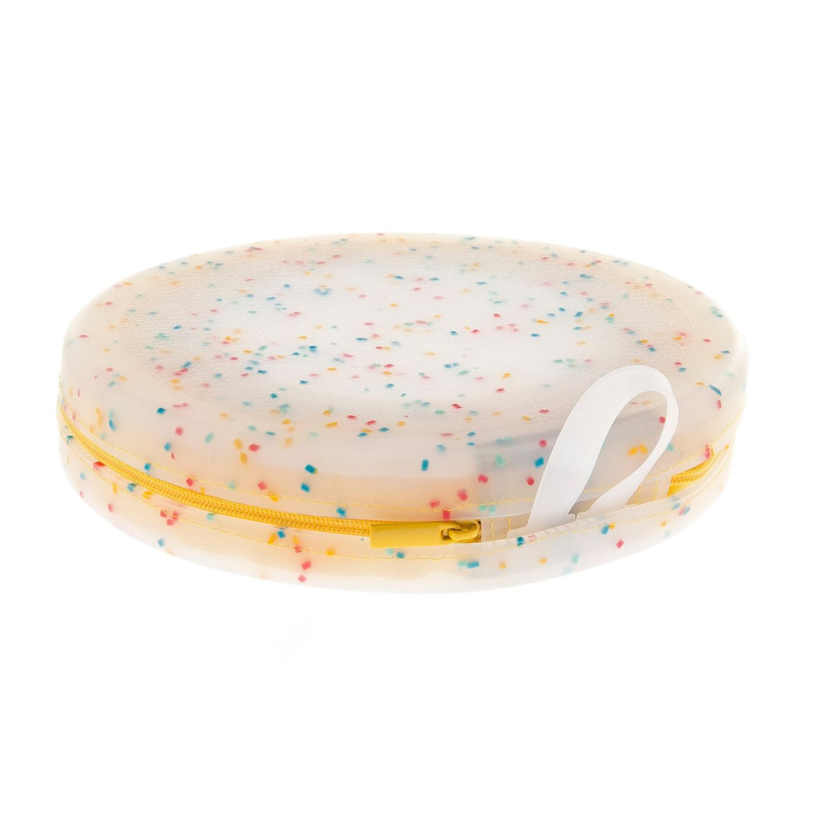 Ferribiella Ciotola Doppia Pieghevole da Viaggio per Animali Modello Confetti Compact in Silicone con Zip chiusa Ø 18 x 4 cm 2 x 350 ml