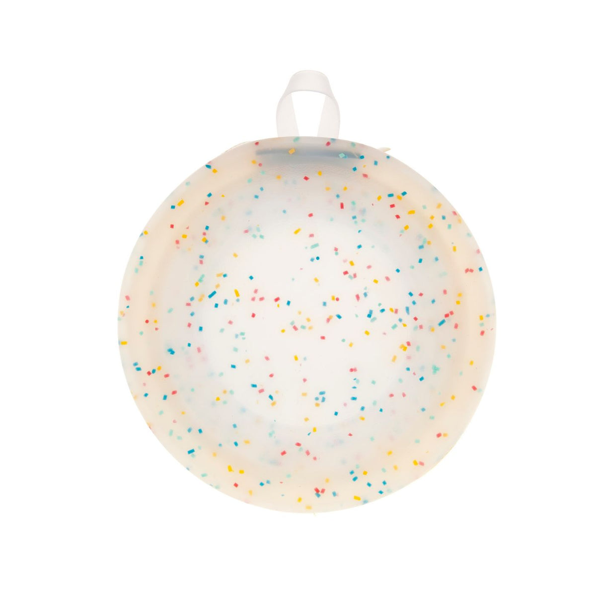 Ferribiella Ciotola Doppia Pieghevole da Viaggio per Animali Modello Confetti Compact in Silicone con Zip chiusa Ø 18 x 4 cm 2 x 350 ml