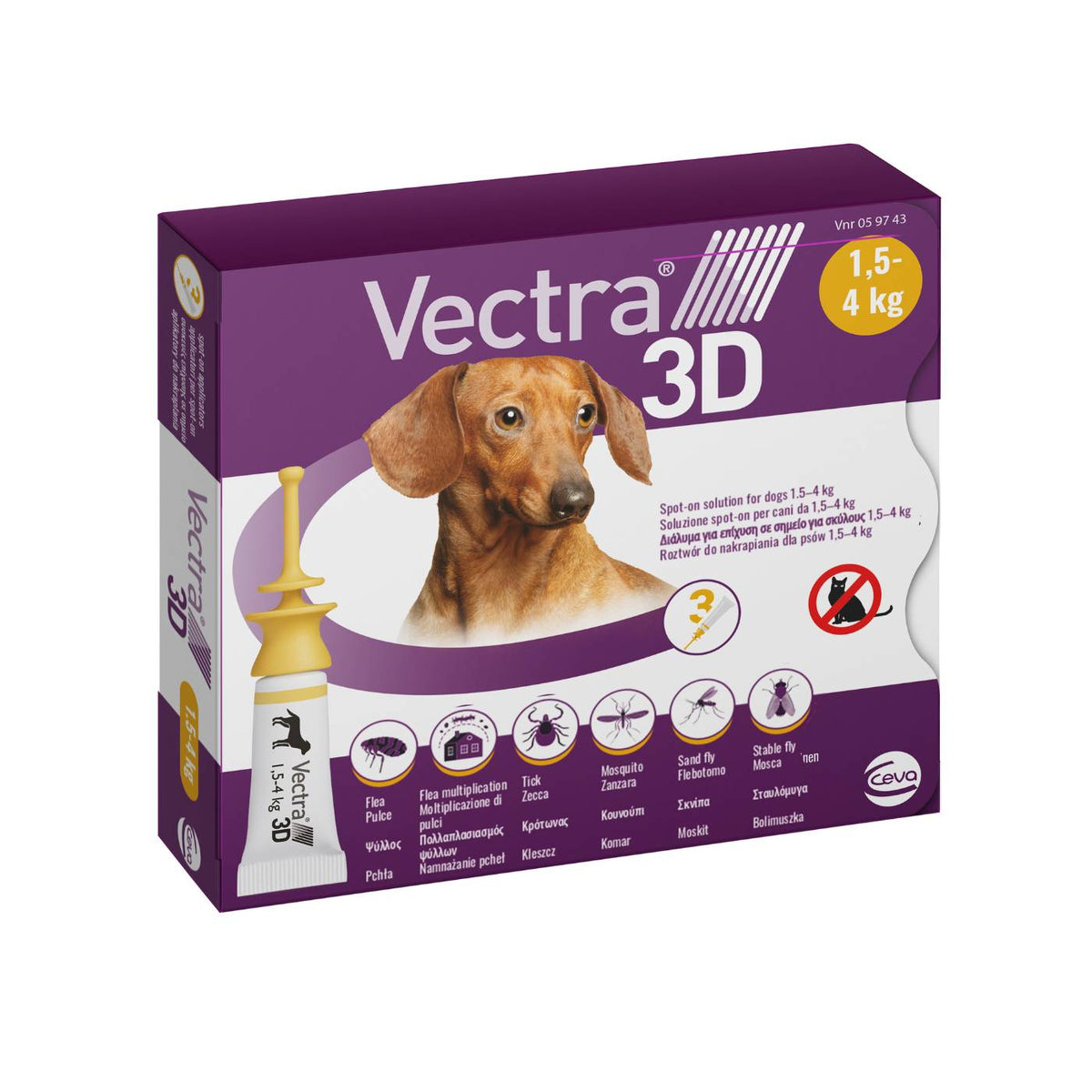 Vectra® 3D Antiparassitario per Cani Pipette Spot-On