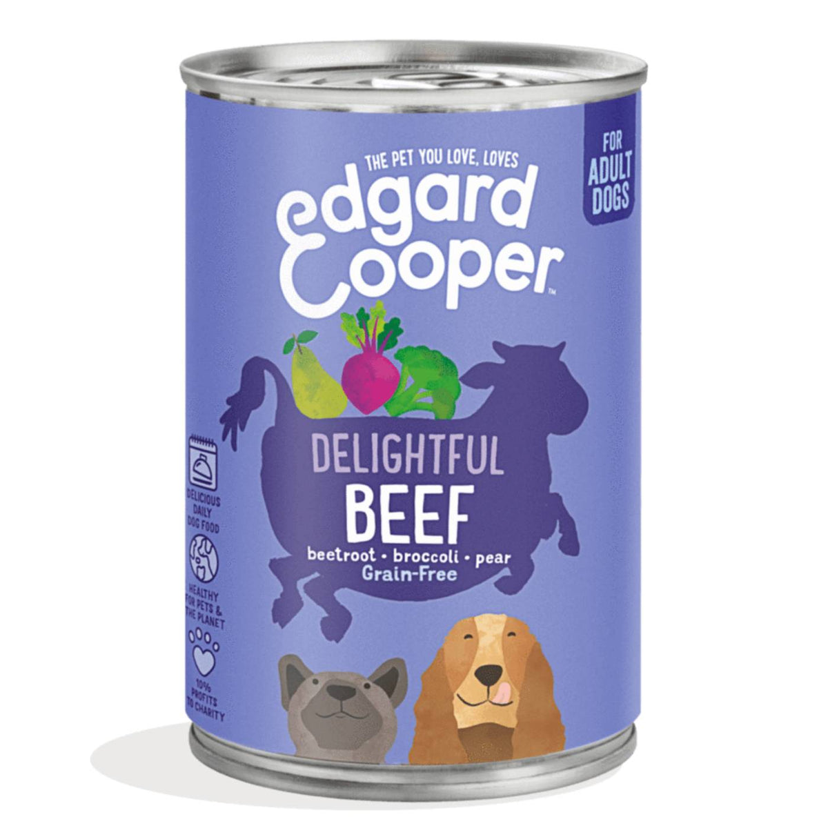 Edgard &amp; Cooper Umido per Cani Manzo 400 g