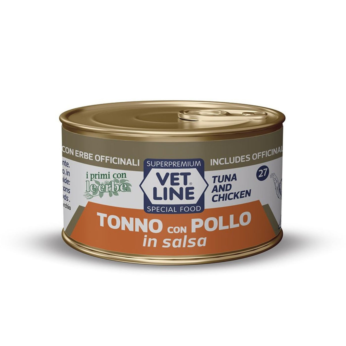 Vet Line Umido Tonno con Pollo in Salsa per Gatti Vetline 70 g