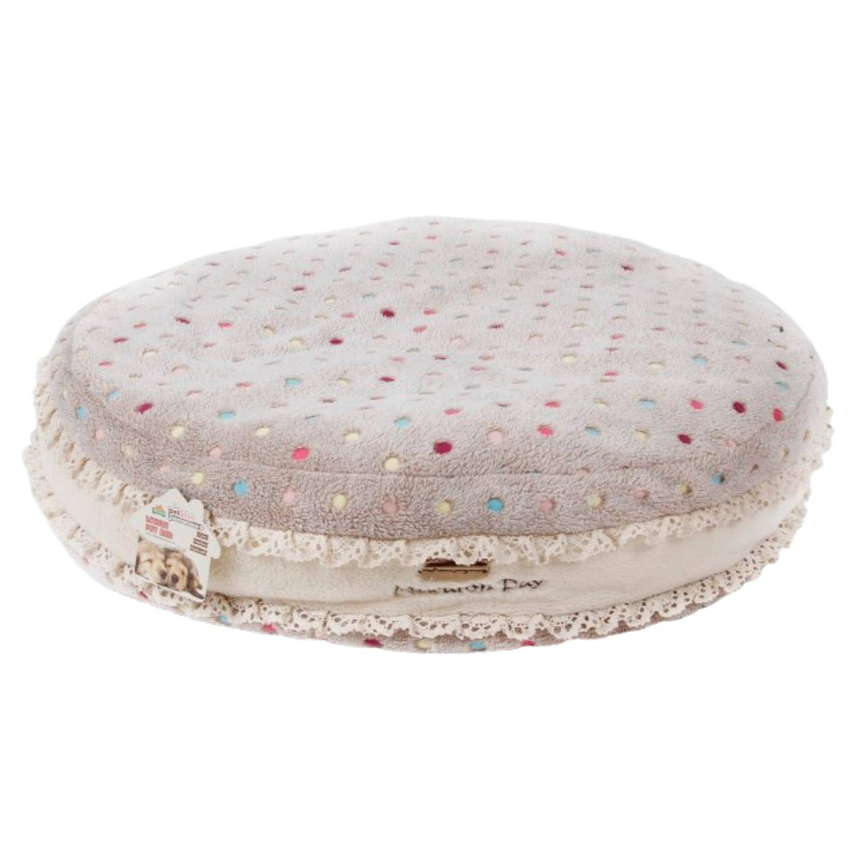 Ferribiella Cuscino Morbido per Cani e Gatti Macarons Ø 60 x 15 cm