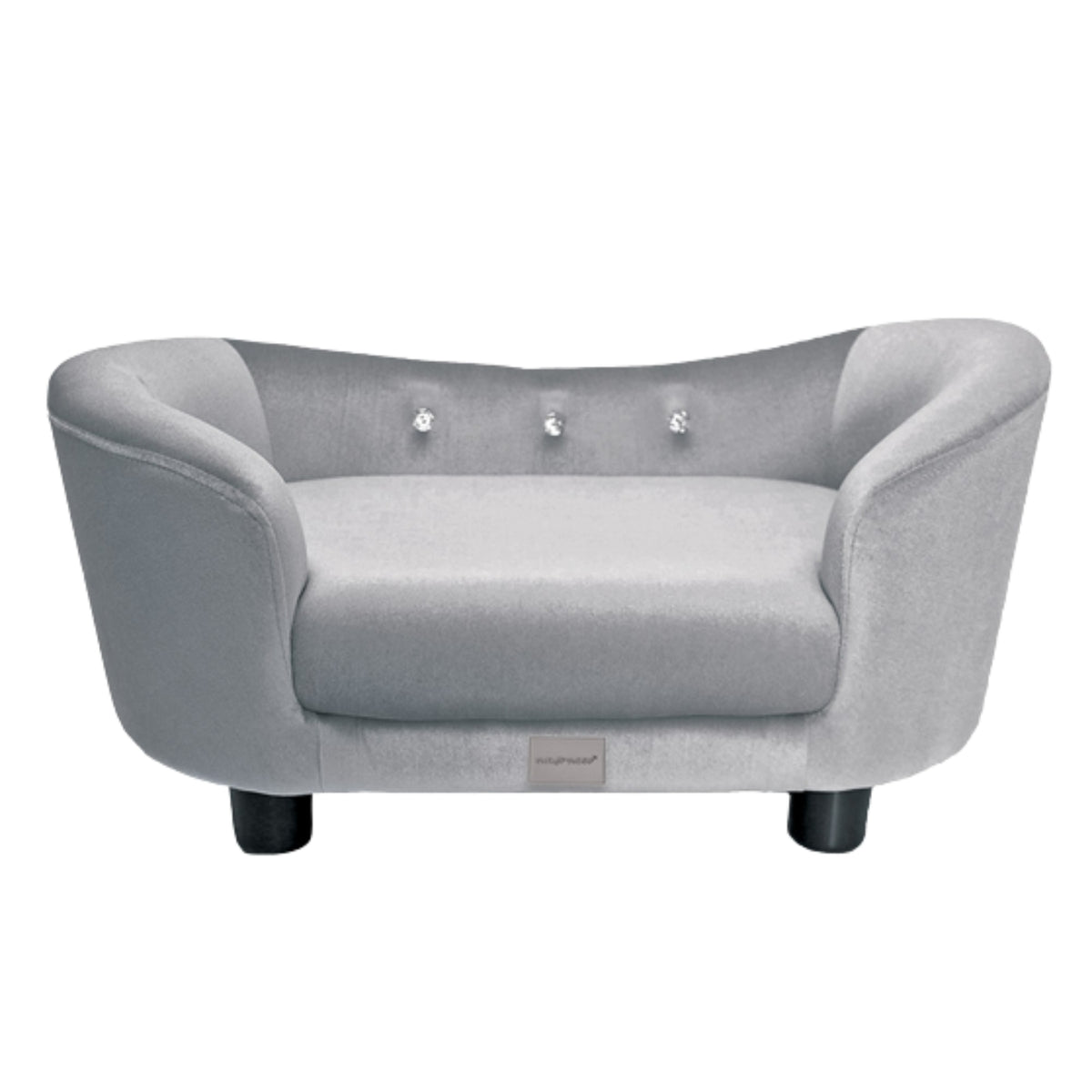 Nasonero Divanetto per Gatti e Cani di Piccola Taglia Grigio 62 x 37 x 30 cm
