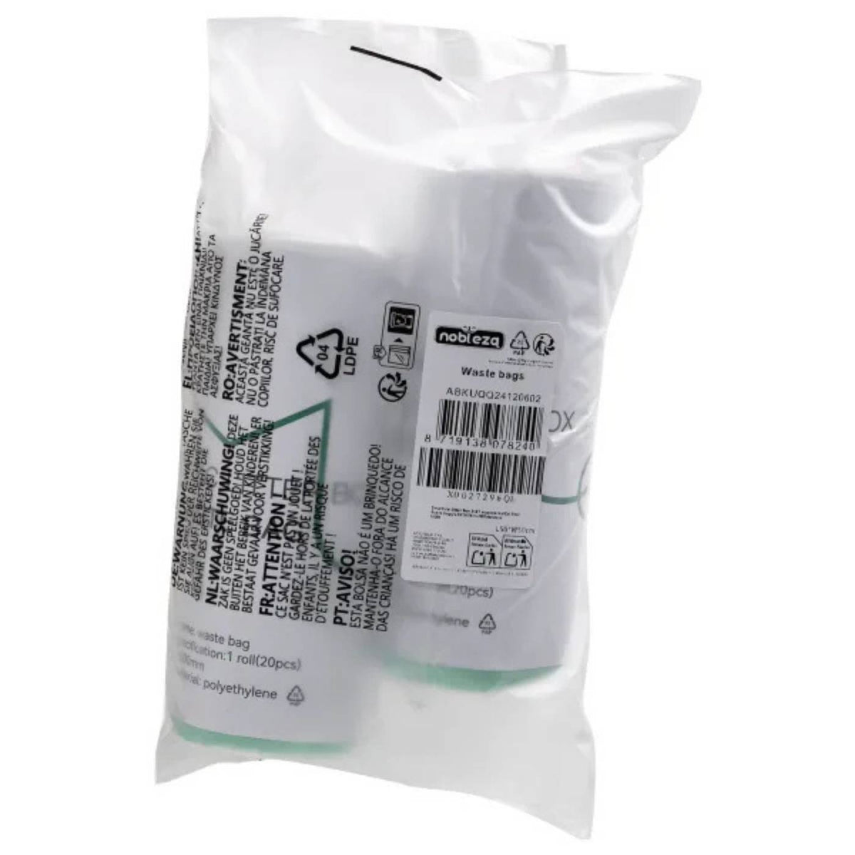 Sacchetti Igienici per Lettiera Autopulente Smart Nobleza 50 x 50 cm 2 rotoli