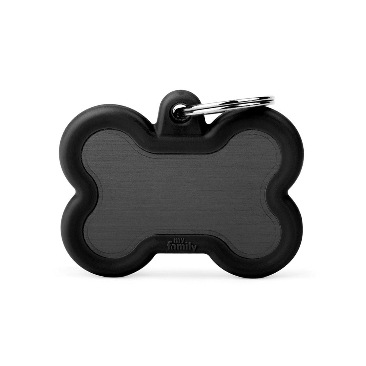 MyFamily Medaglietta per Cani Personalizzabile Hushtag Osso Alluminio