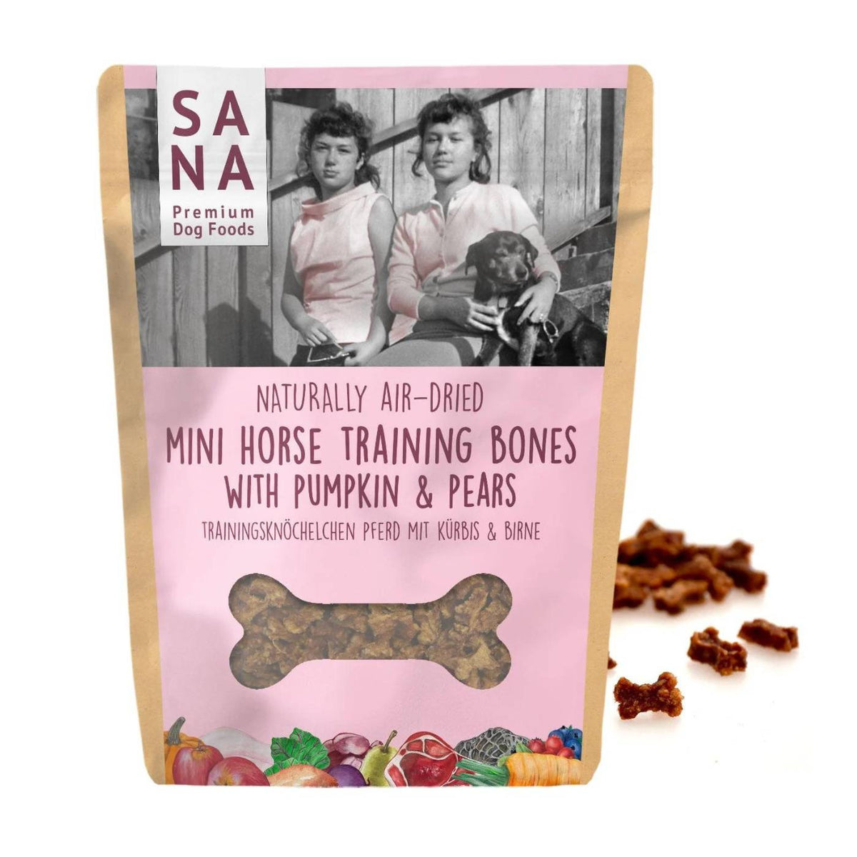 Sanadog Mini Training per Cani al Cavallo con Zucca e Pera 100 g
