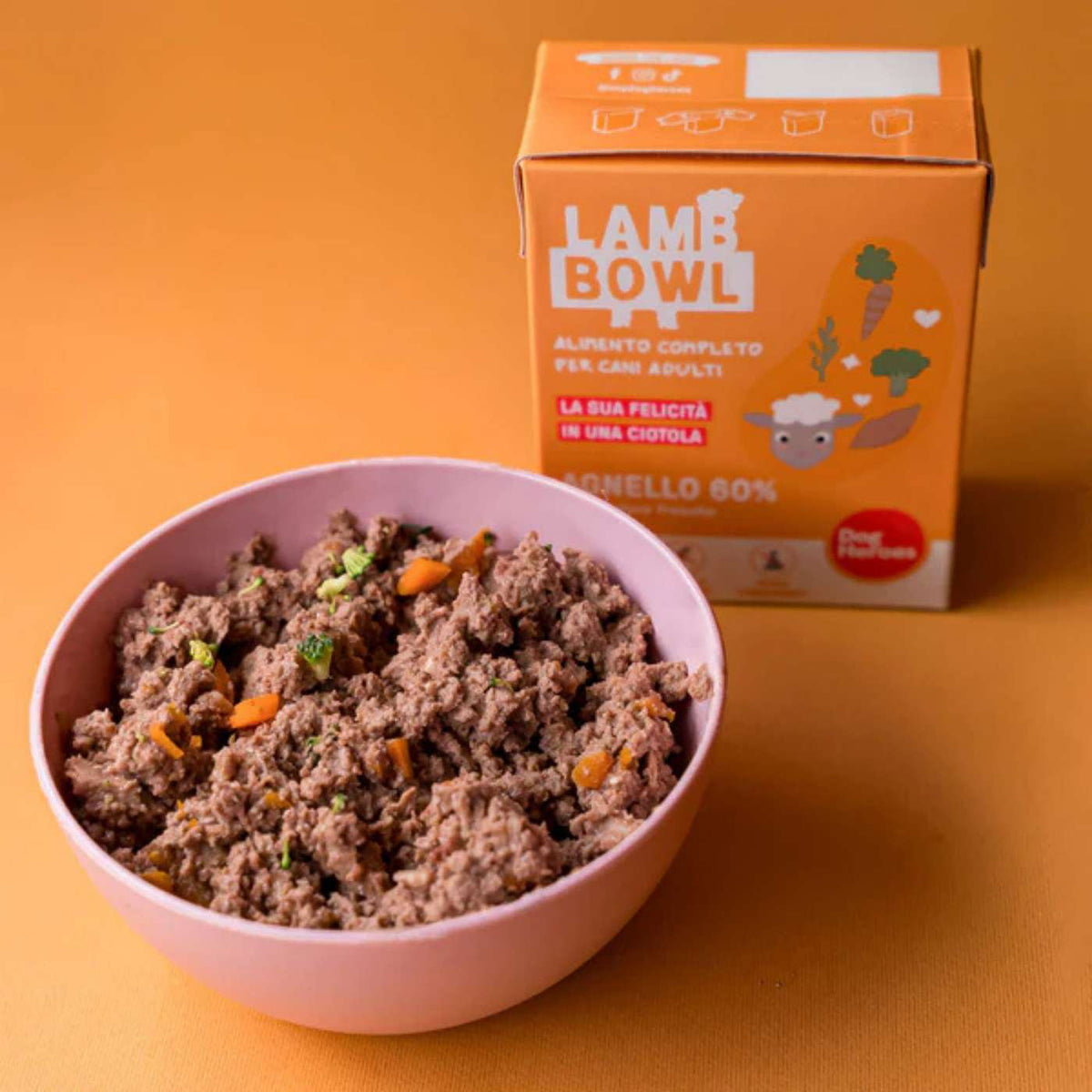 Dog Heroes Bowl Lamb Agnello Cibo Fresco per Cani 390 g