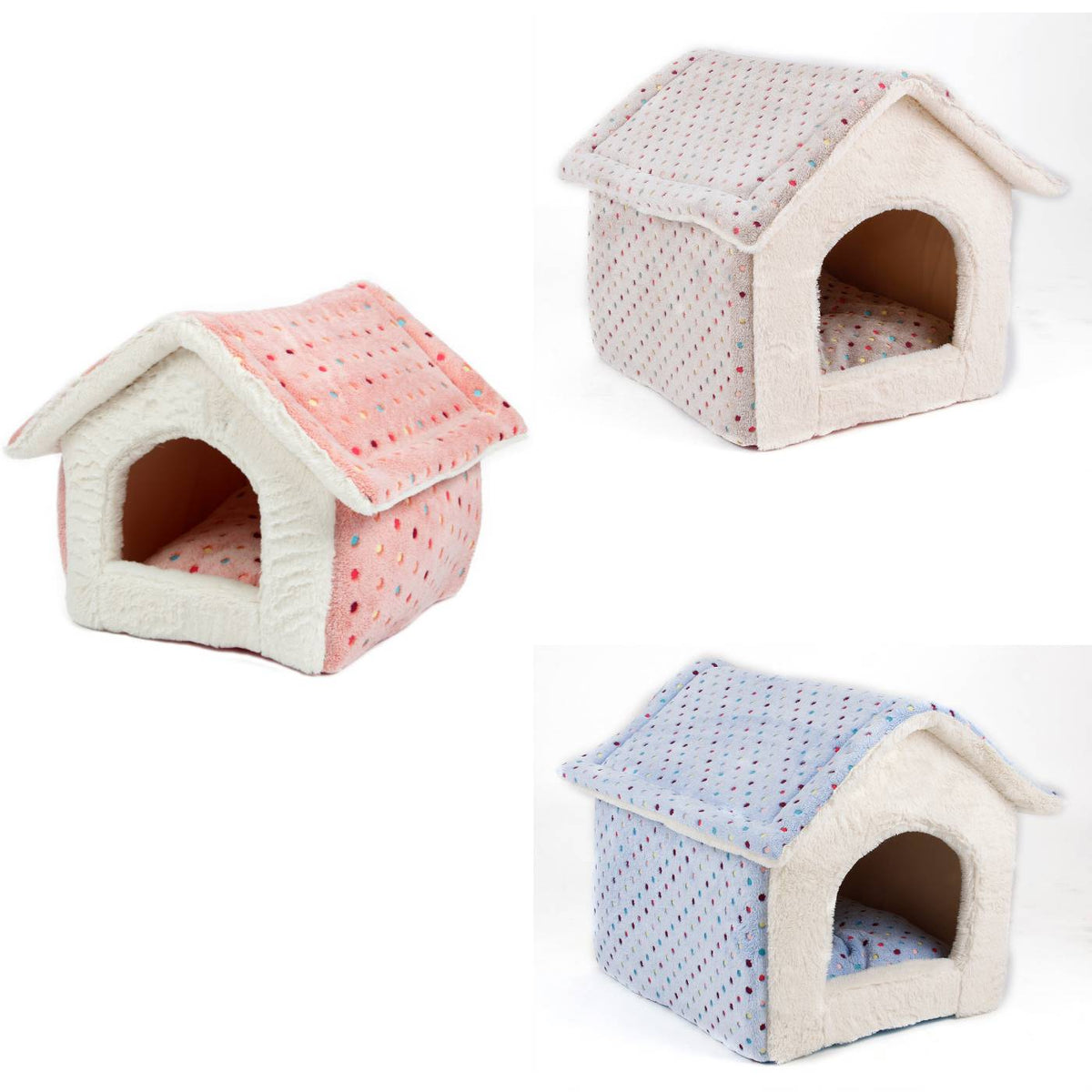 Ferribiella Cuccia Casetta Morbida per Cani e Gatti  58 x 48 x 54 cm