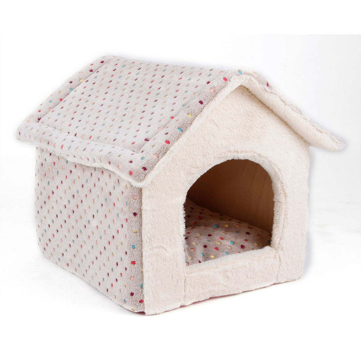 Ferribiella Cuccia Casetta Morbida per Cani e Gatti  58 x 48 x 54 cm