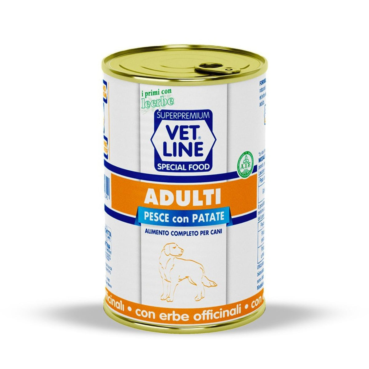 Vet Line Umido Pesce e Patate per Cani Adulti 400 g VetLine
