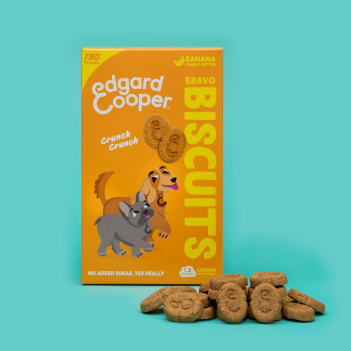Edgard&amp;Cooper Biscuits Biscotti Banana e Burro di Arachidi per Cani 400 g