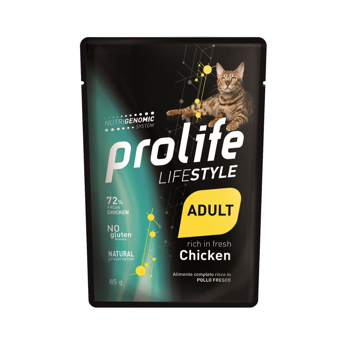 Prolife Cat Lifestyle Adult Pollo Umido per Gatti Busta da 85 g