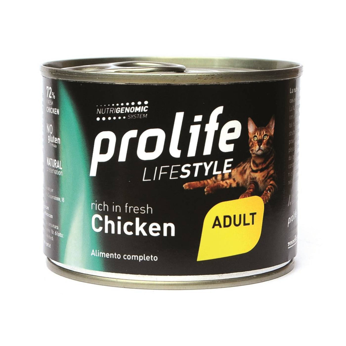 Prolife Cat Lifestyle Adult Pollo e Riso Umido per Gatti Lattina da 200 g