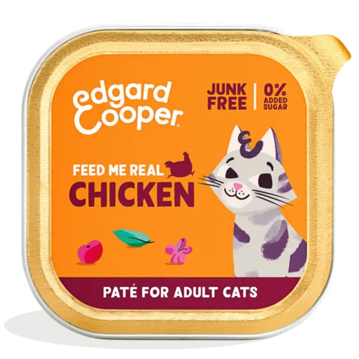 Edgard &amp; Cooper Multipack Patè 8 x 85 g Umido Alimento Completo per Gatti Adulti