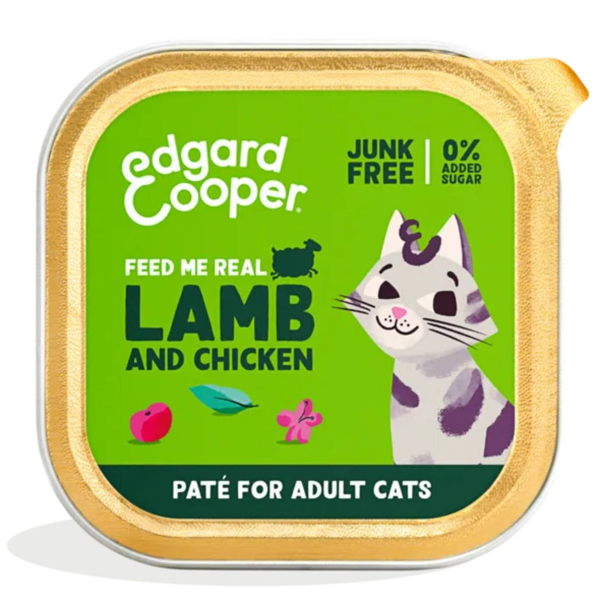 Edgard &amp; Cooper Multipack Patè 8 x 85 g Umido Alimento Completo per Gatti Adulti