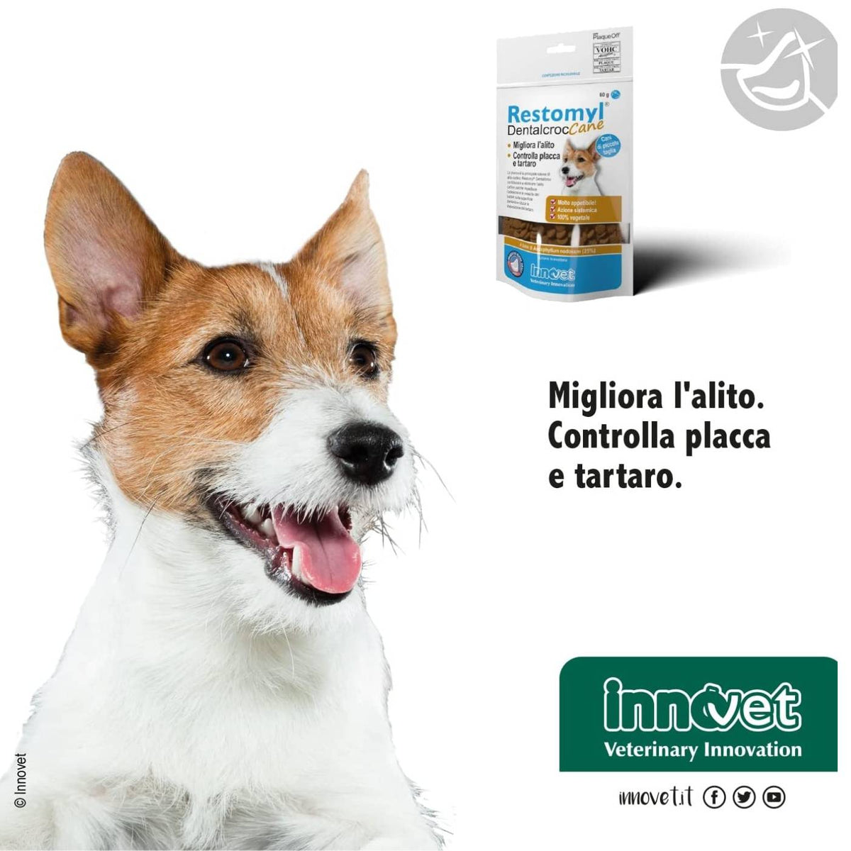 Restomyl Dentalcroc per Cani di Piccola Taglia 60 g Innovet