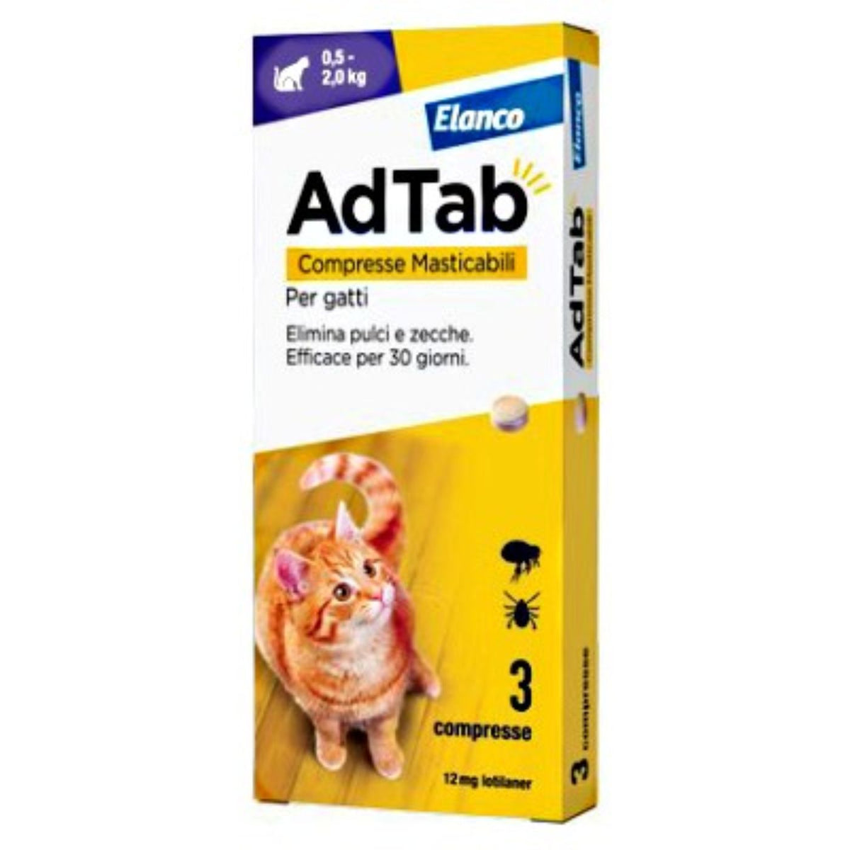 Elanco Ad Tab Compresse Antiparassitarie Masticabili per Gatti