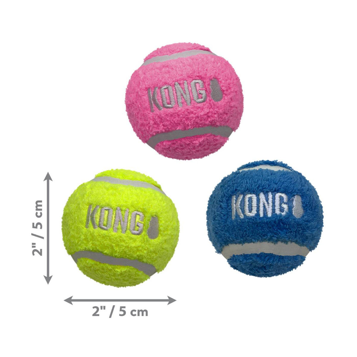 Kong Gioco per Cani Sport Softies Balls 3 pz S