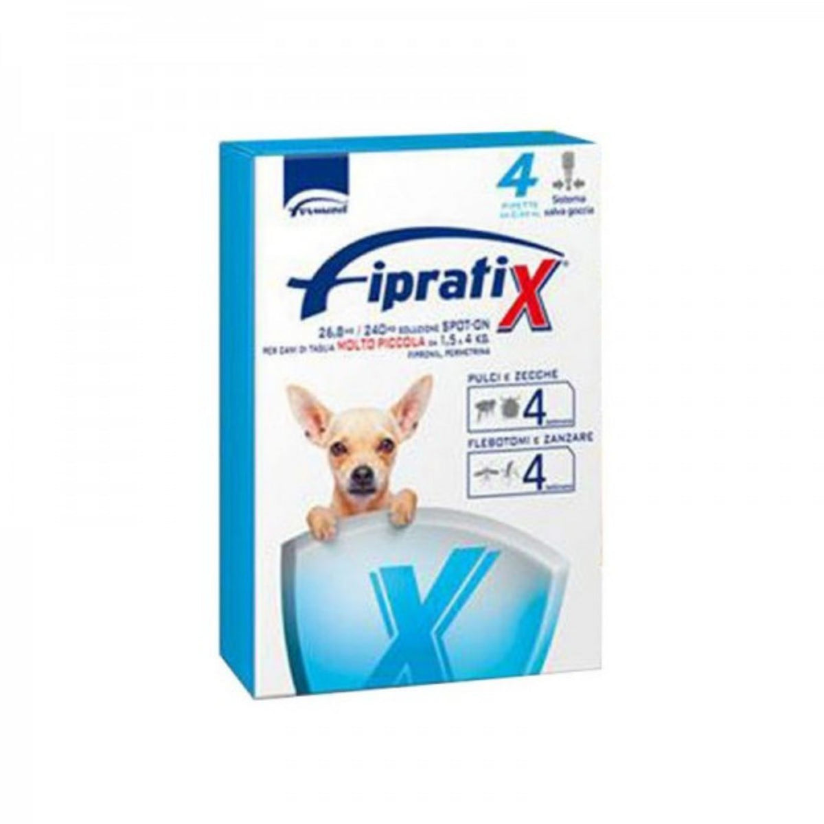Fipratix Antiparassitaio Spot-On per Cani 4 Pipette Formevet