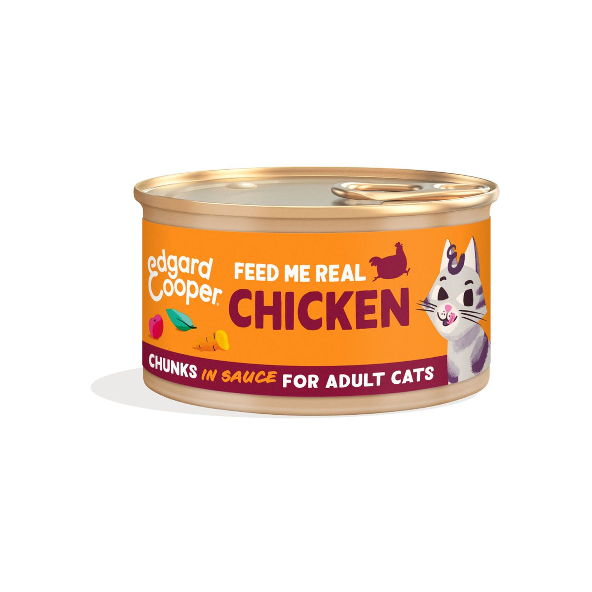 Edgard &amp; Cooper Bocconcini in Salsa Pollo per Gatti Adulti 85 g