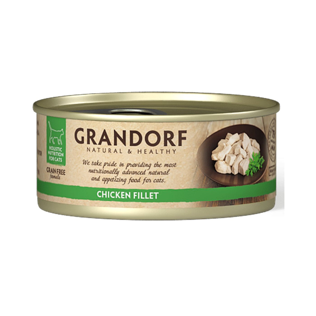 Grandorf Alimento Umido per Gatti Filetti di Pollo 70 g