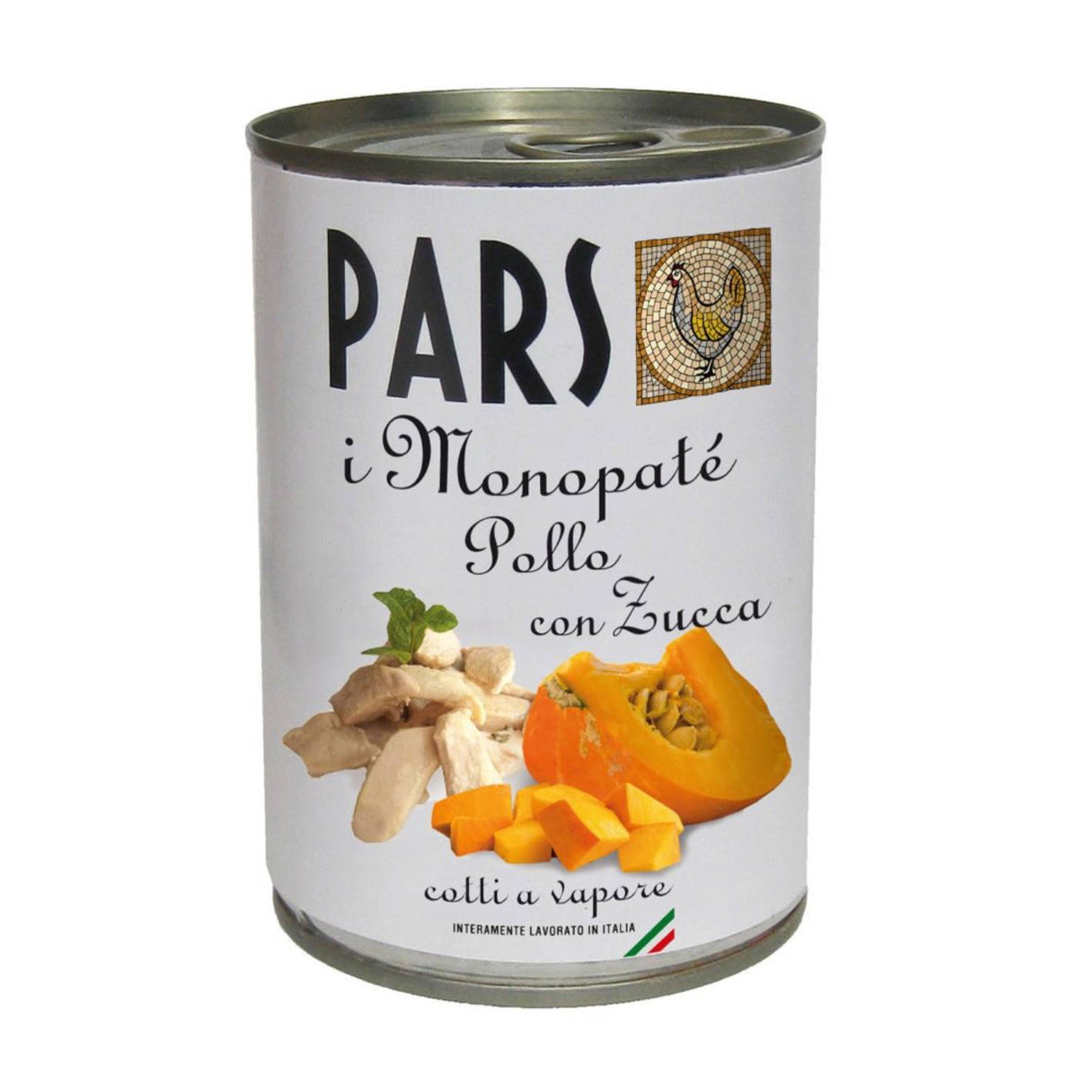 Pars Monopatè Pollo con Zucca 405 g Cibo Umido per Cani e Gatti