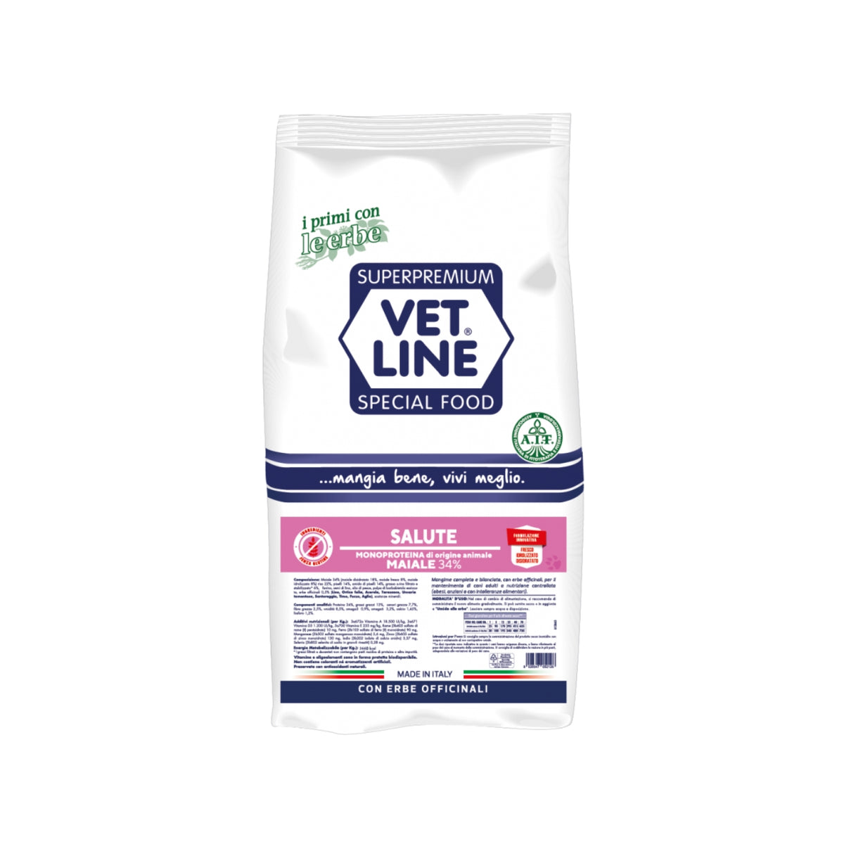 Vet Line Salute Maiale per Cani Adulti di Piccola Taglia Monoproteico VetLine