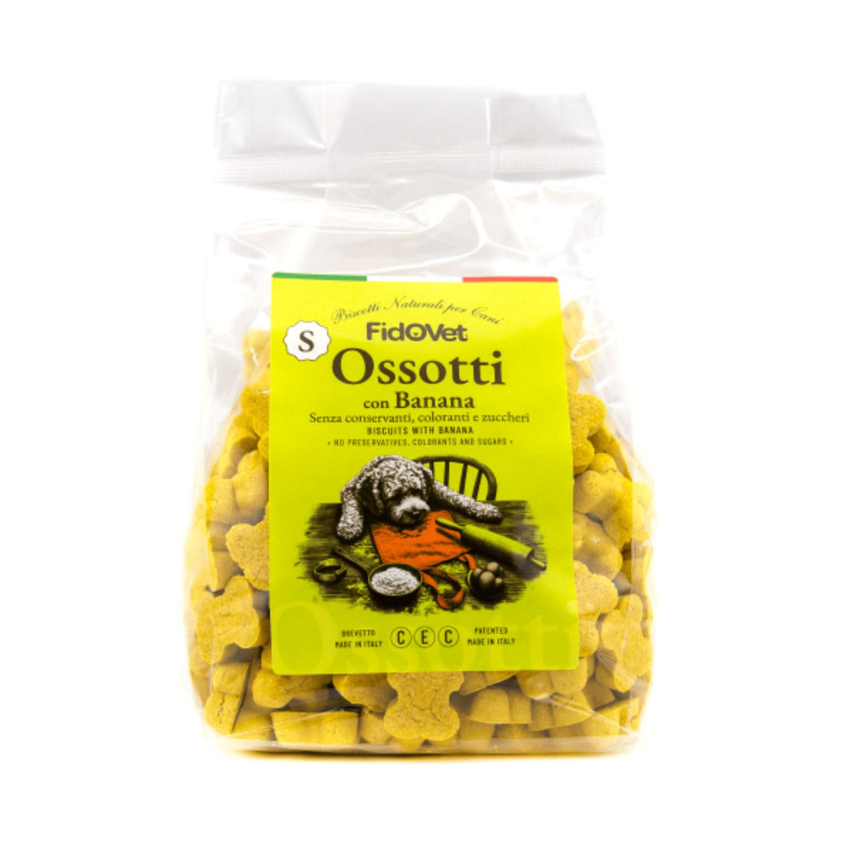 Fidovet Biscotti Naturali per Cani Ossotti SMALL Banana 300 g