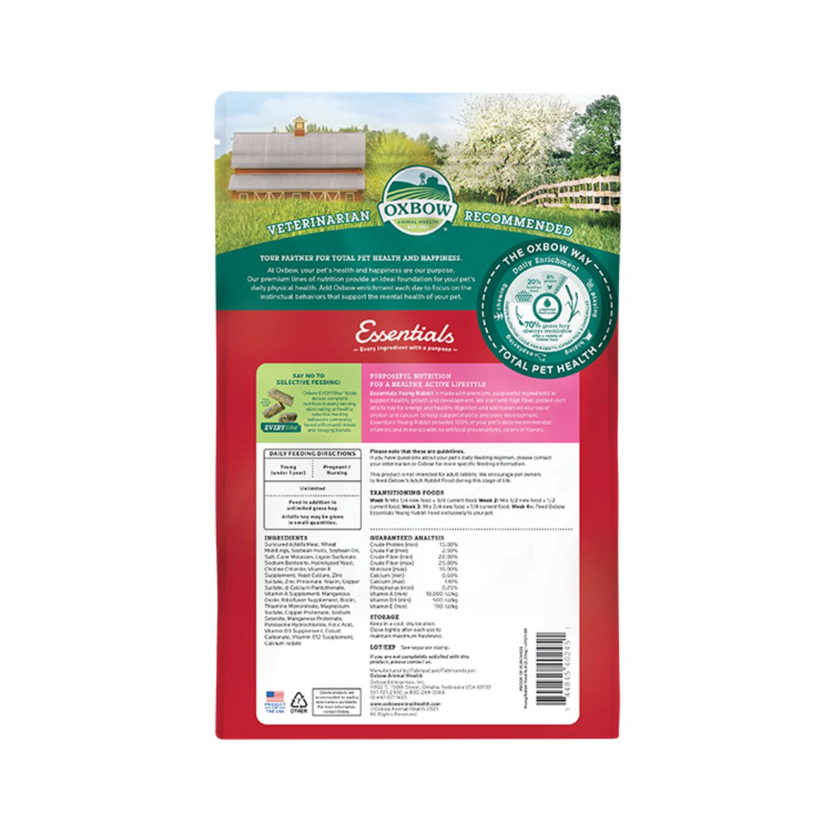 Oxbow Essential Young Rabbit Food 2,27 Kg